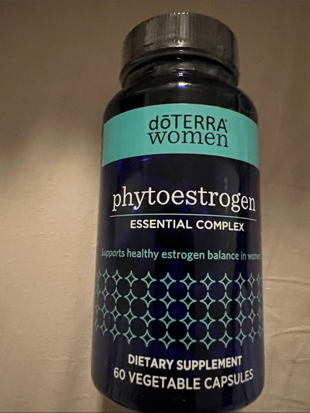 Doterra Women Phytoestrogen Essential Complex - Navy & Teal Bottle